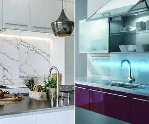 انواع بین کابینتی پرطرفدار و مدرن؛ متنوع ترین طرح و جنس مناسب آشپزخانه 4 تا 40 متری
