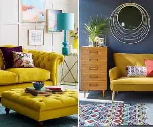 با مبل زرد این رنگ سحرآمیز خونتو بچین؛ همه چی راجع به فرش سِتش