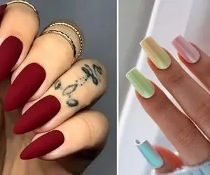 ایده های ژلیش ناخن طراحی مات / اگه از متفاوت بودن خوشت میاد اینجوری ذوق زده میشی