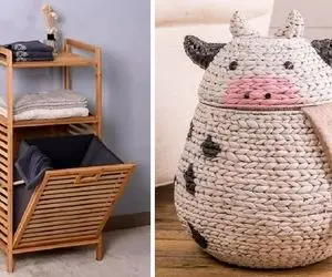 انواع خوشگلترین مدل های سبد رخت چرک / مناسبت خونه های با نظم و خانوم های با سلیقه