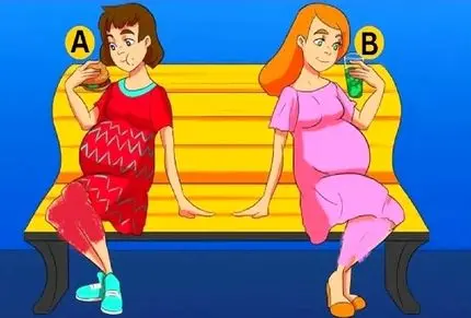 بازی فکری؛ باید صف اول باهوشا باشی تا بگی کدوم از مادرا ادای باردارها رو درمیاره