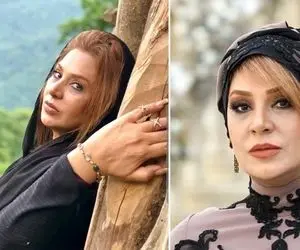 (عکس) آرایش غلیظ و عجیب نسرین مقانلو!