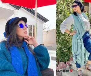 لیلا بلوکات با آرایشی مصری و حجابی که از سر برداشت! +عکس