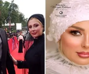 غوغااای "نیوشا ضیغمی" با تیپ رنگین کمانی؛ ای جان خوشگلی بی بدیل دخترش رو