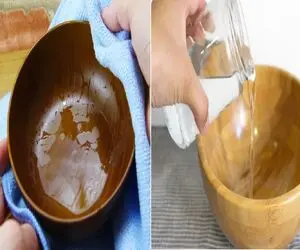 چگونه ظروف چوبیمان را با سرکه برق بیندازیم؟/ راهنمای کامل تمیز کردن ظروف چوبی
