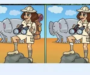 بازی فکری؛ فکر نکن گنگستری بیا ثابت کن و بگو تفتوت تصویر دختر طبعیت گرد چیه