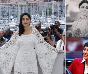 تیپ عید گلشیفته فراهانی که خیلی ازش بعیده؛ ژستای از فضا اومده مدلینگی چی میگه