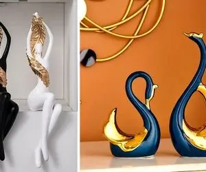 مجسمه های دکوری رومیزی ایده چیدمان خونه های لوکس؛ به این چیزای ریز دقت کن عالین