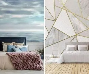 جدیدترین طرح های کاغذ دیواری ترند 2025 / شکوه و زیبایی رو مهمون اتاق خوابتون کنید