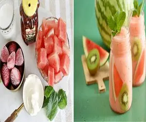 فوت و فن طلایی برای بهترین اسموتی هندوانه/ تابستونو با یه لیوان اسموتی  دلچسب کن