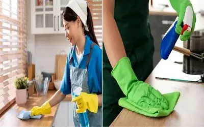 کانتر آشپزخونه‌ ات کثیف شده؟/  این روش‌ ها لکه روغن و رب رو محو می‌ کنه