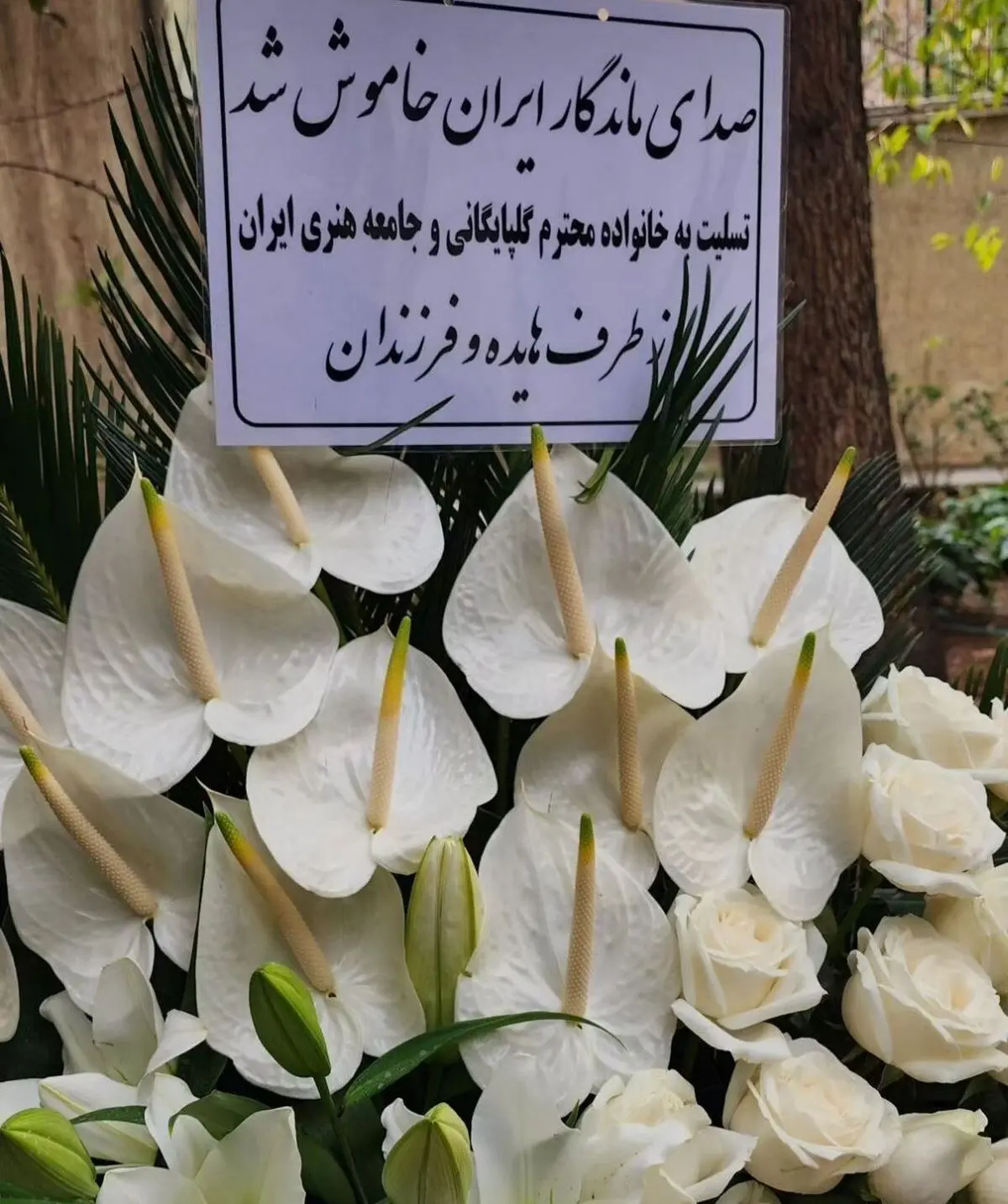 پیام تسلیت فرزندان هایده به مرگ گپا