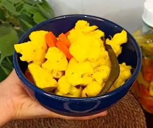 بهترین طرز تهیه شور زرد به روش بازاری / خوشمزه جاتی که به هر غذا طعمی عالی میبخشه