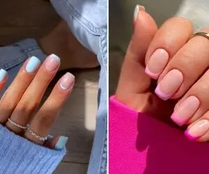 لاکچری ترین لاک ناخن های فرنچ اینجورین جذاب و رنگی / یادت میدم چجوری خودت فرنچ بزنی