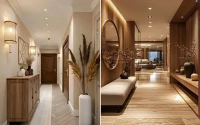 قشنگ ترین طراحی ها برای ورودی 1 تا 30 متر؛ دکور واحد به کنار زیبایی فضای ولکام مهمه