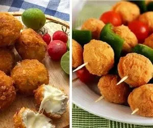 طرز تهیه توپک مرغ و سیب زمینی / یه فینگرفود جذاب که طعم و مزش بی نظیره