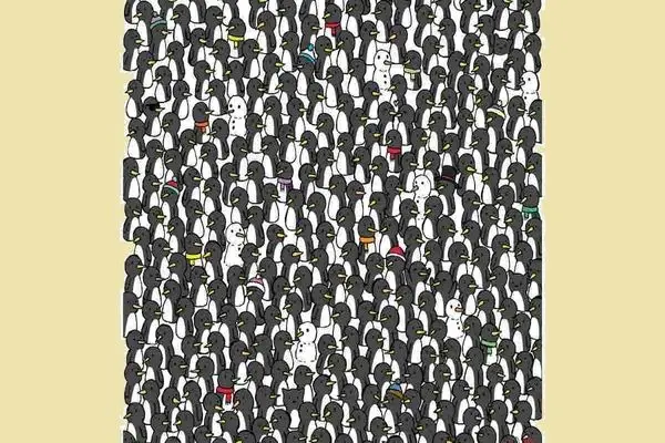 بازی فکری؛ مغزت باید فول فسفر باشه تا بتونی 3 تا گربه ناقلا رو بین پنگوئن ها پیدا کنی