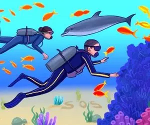 بازی فکری؛ 4 تا اشتباه رو تو غواصی پیدا کن تو 6 ثانیه اگه نتونی میبازی