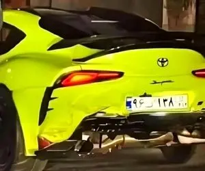 (ویدئو) تصادف پراید با تنها تویوتا سوپرا وارداتی ایران!