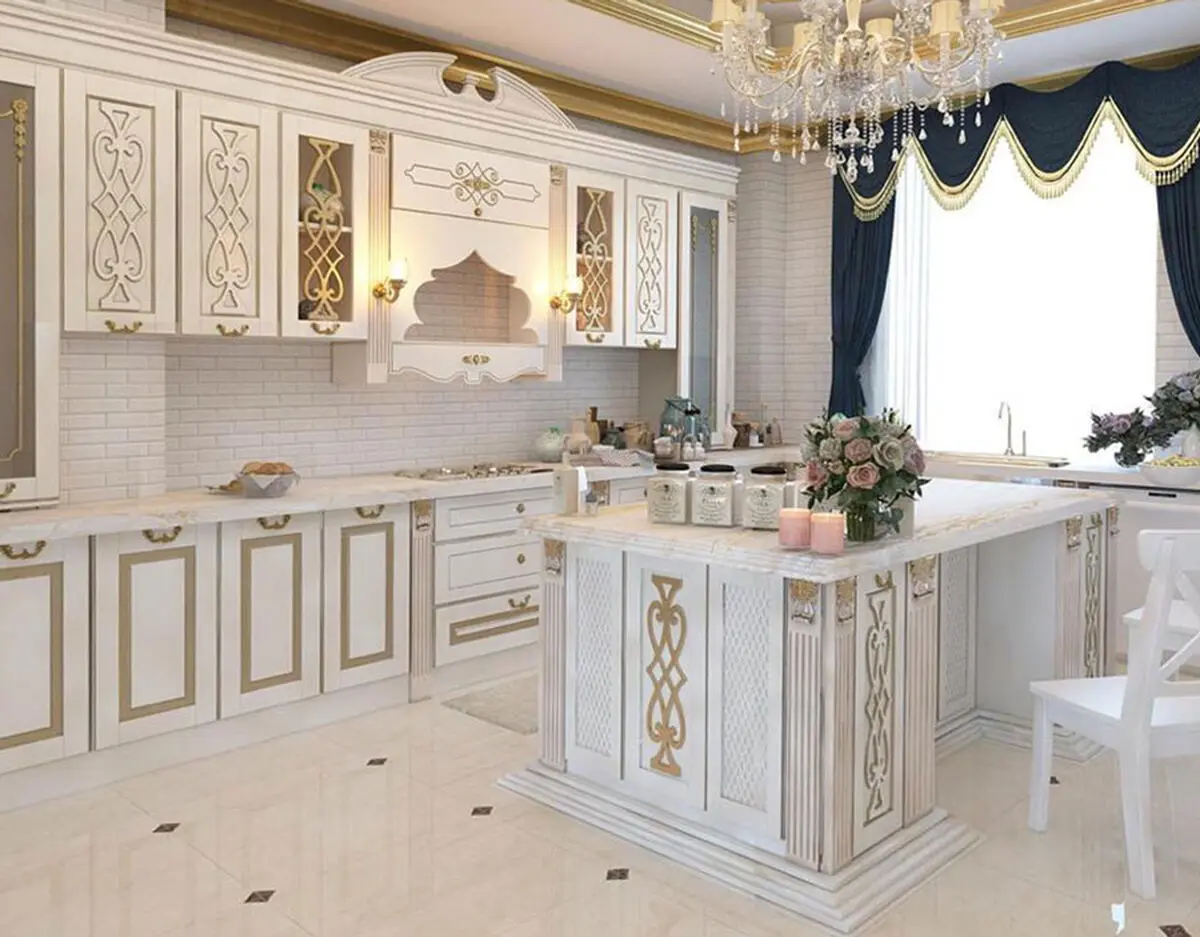 کابینت آشپزخانه سفید 