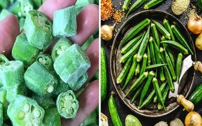 نگهداری بامیه در فریزر بدون لیز شدن؛ فوت و فنی که طعمش رو حفظ میکنه عالی