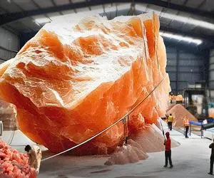 ابزارآلات غول پیکر؛ با میکسر سنگ نمک غول پیکرو مثل بلور میکنن به قیمت گزاف میفرشن