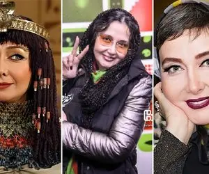 تاج گذاری "کتایون ریاحی" تو تولد پسرش با موهایی باز؛ جَو زلیخا بودن گرفته؟!