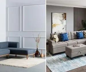 جدیدترین مدل های مبل ال برای پذیرایی کوچیک / چیدمان شیک همراه با بزرگ نشون دادن فضا