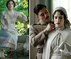 سانسور ناجور "پاهای برهنه" نگار جواهریان در سریال خاتون! +عکس