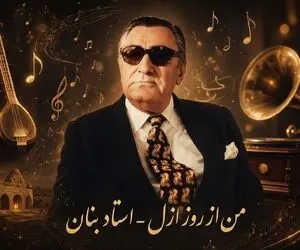 آواز قدیمی؛ استاد بنان با آهنگ «من از روز ازل»