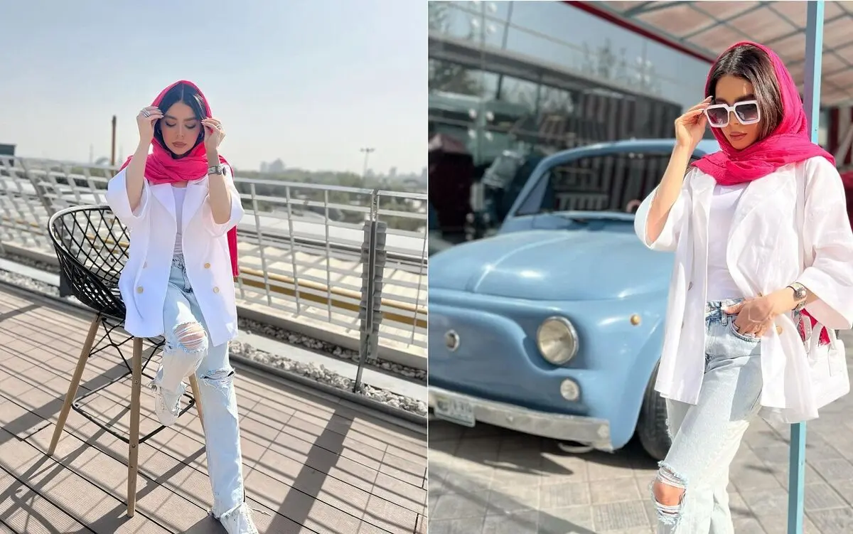 مدل مانتو سفید کوتاه