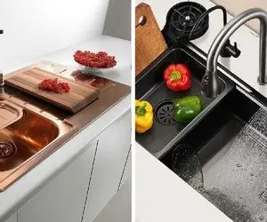 سینک ماشین ظرفشویی / این سینک خودش میشوره مثل مدلای مبله ی جاگیر  هم فضا رو نمیگیره