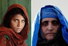 عکس دختر افغان با چشمان سبز عجیب بر مجله امریکایی او را از افغانستان به ایتالیا رساند