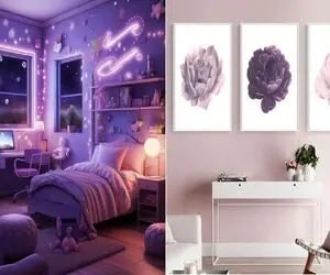 دکور اتاق خواب بنفش/ میخوای اتاقت رو اشرافی بچینی و حس آرامش بهت بده اینو امتحان کن