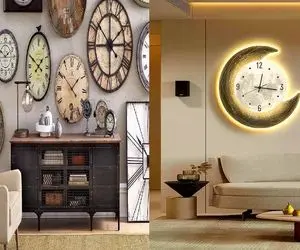 ساعت دیواری رو کجای پذیرایی بذاریم تا هم خوشگل بشه هم کار راه بندازه؟/ حرفه ای عمل کن