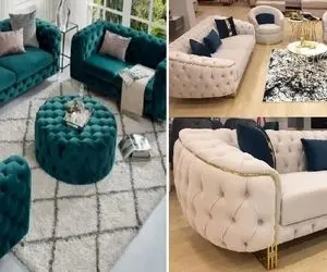 جدید ترین ظواهر مبلمان راحتی رنگی / یه دست از اینا تو خونه داشتن می‌ارزه به کل استیلا