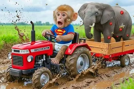 حیات وحش مصنوعی؛ میمون از خود گذشته فیل کرمو رو از شر زنبورا نجات داد