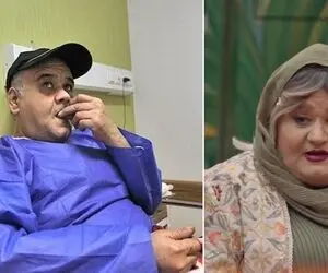 آواز شاد؛ اکبر عبدی اومد رو صحنه تجلیل و آهنگ بندری پخش می شد شروع کرد ریز رقصیدن