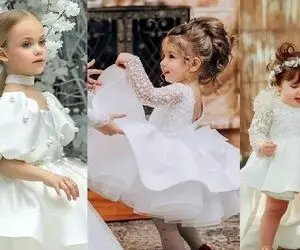 مدل های لباس عروس بچه گانه؛ پرنسس کوچولوت با اینا قند مجلسه خودت از ذوقش هوشت میپره