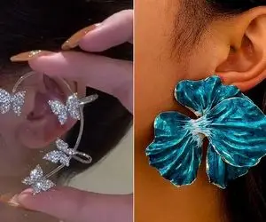 مدل گوشواره های جذاب طلا و استیل دخترانه و لوکس؛ خاص، تو چشم و پر از زرق و برق