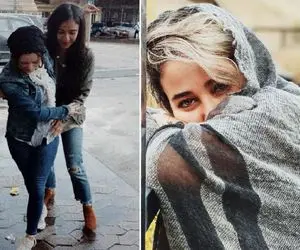 خانوم کوچولوی سینما با "ژستی خمار" و آرایشی جذاب؛ چه چشایی داره!