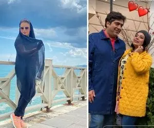 جلف بازی "صبا راد" وقتی از مجری مقنعه ای به بلاگر حوله پوش چِنج شده؛ خونه زندگی شاخشو!