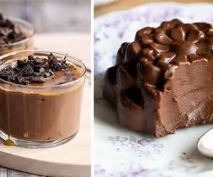 طرز تهیه دسر شکلاتی ساده و خوشمزه / اگر رژیم داری این دسر خیلی جوابه