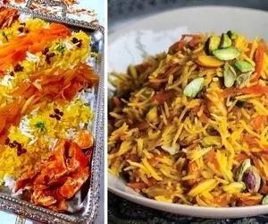 طرز تهیه شیرین پلو با بهترین دستور / یه غذای لاکچری با عطر و طعم فوق العاده