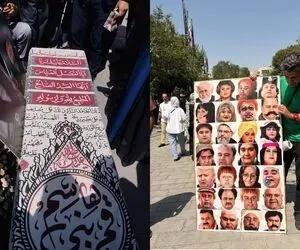مراسم تشییع و خاکسپاری اکبر عبدی با حضور بازیگران و بغض همسرش+ متن و حاشیه
