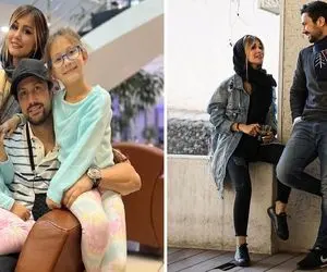 "زن شاهرخ استخری" با پول طلافروشی کیف خرید میلیاردی / تولد حسرت برانگیز دختراشونو