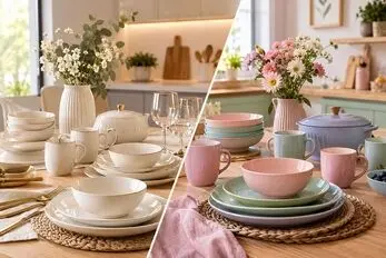 ایده آل ترین رنگها برای ظروف خانه نوعروس؛ انتخابی منطقی اما خوشگل برای دکوراسیونی ناب