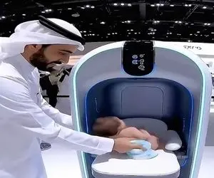 تکنولوژی نوین؛ دبی هم دیگه شورشو درآوورده تو پیشرفته بودن دستگاه بچه پوشک کن ساخته