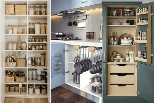 چیدمان داخل کابینت مختص تازه عروسا و کدبانوها؛ نظم دهی به روش کره ای ها شیک و اصولی