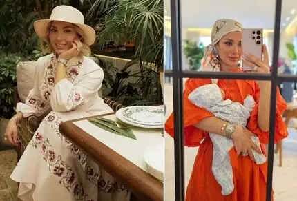 مینا مختاری با استایل تابستانی گل‌دار؛ 10 عکس از زن زیبای بهرام رادان
